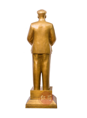 开国大典风落地摆件毛主席铜像