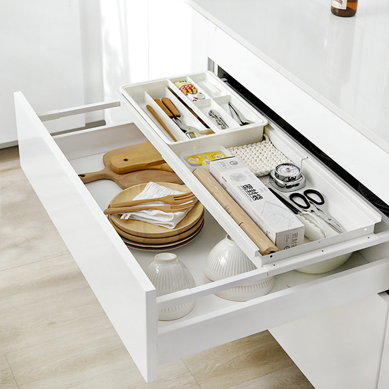 抽屉上下分层置物架加层橱柜内置分隔板抽中抽可伸缩餐具收纳盒子,淘宝优惠券,粉丝福利购,淘宝优惠卷