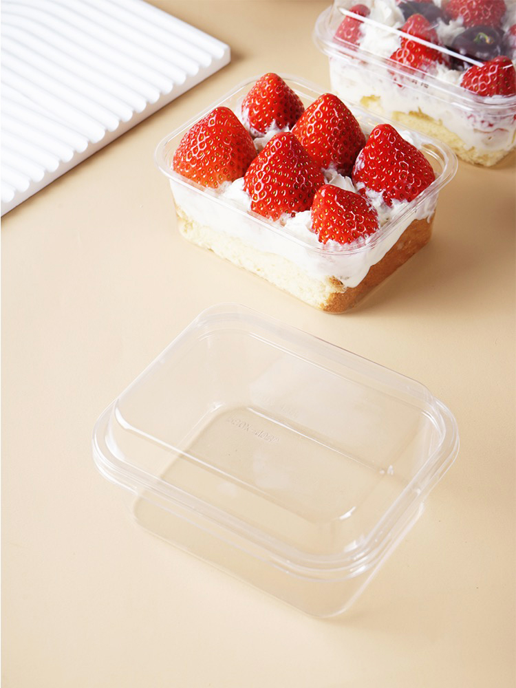 新款草莓蛋糕盒子包装豆乳盒子慕斯西点包装盒奶油小蛋糕盒甜点盒-图2