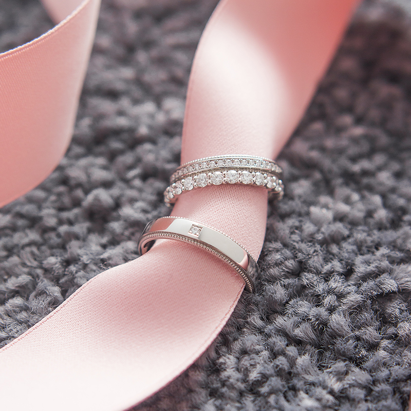 I-PRIMO对戒 FREY丰饶之神 真钻黄金铂金情侣婚戒 iprimo艾璞俪梦 - 图1