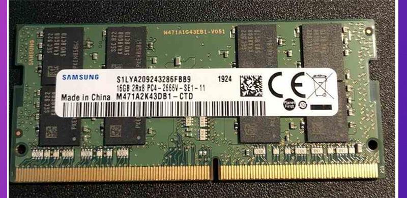 原装三星M471A2K43CB1-CTD DDR4笔记本内存条16G 2RX8 PC4-2666V-图2