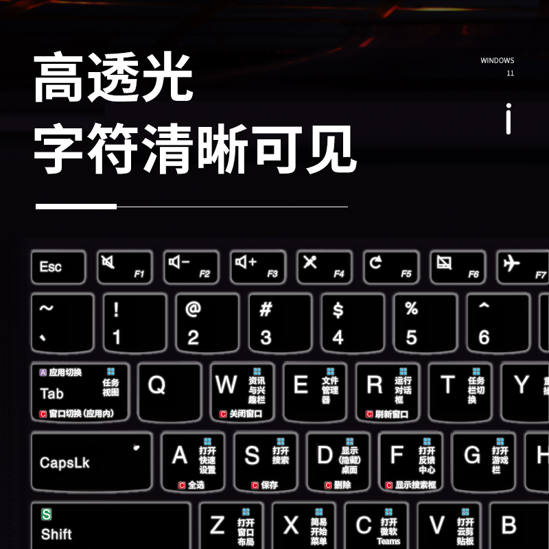 联想thinkpad笔记本X13电脑E14Slim键盘保护膜X1防水nano carbon防尘罩yoga翼14 15 T14 s 15英寸P 15V 17 12-图1