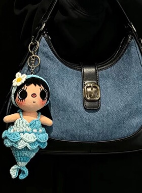 日本SELUMB小玉毛绒玩偶yuy漫画小人挂件美人鱼裙子甜美挂饰礼物