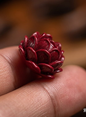 精致莲花散珠DIY朱砂手串配件