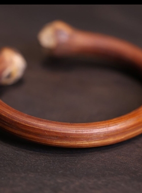 银饰西藏鸡血藤手镯戒指情侣款复古民族风文玩饰品开口手镯