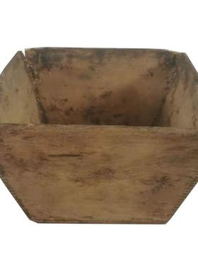 民俗老物件老式米斗升粮食斗怀旧收藏杂项旧货农家院复古装饰摆件