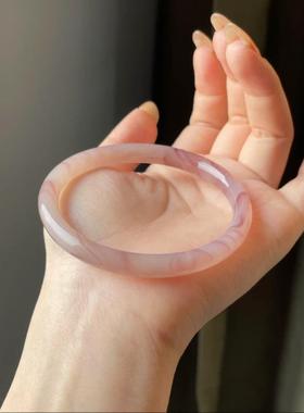 新款不掉色叮当镯白月光手镯女款琉璃清新百搭玉镯子新中式手镯女