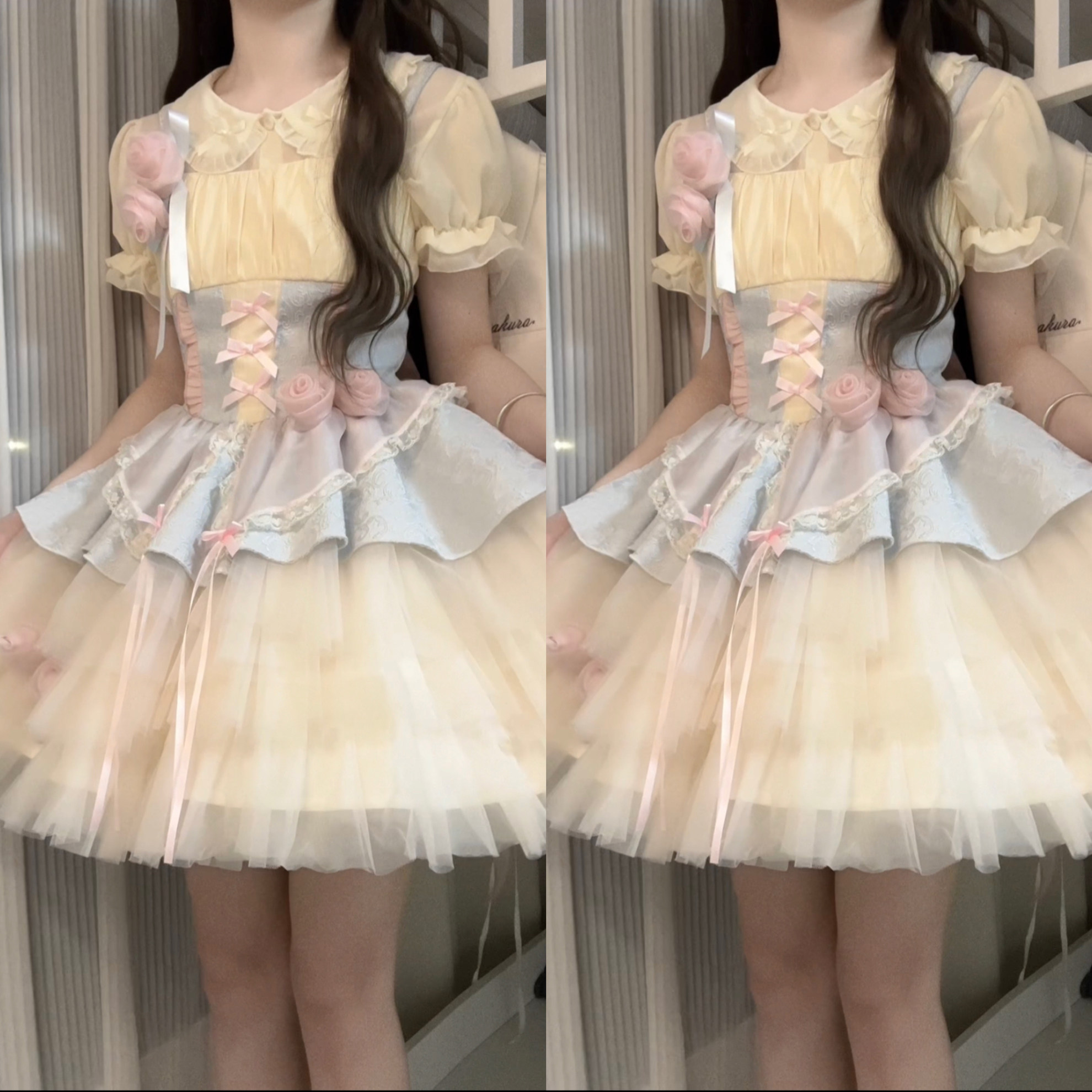 设计师的礼物原创玫瑰桃子酒洛丽塔吊带连衣裙日常可爱Lolita甜美,淘宝优惠券,粉丝福利购,淘宝优惠卷