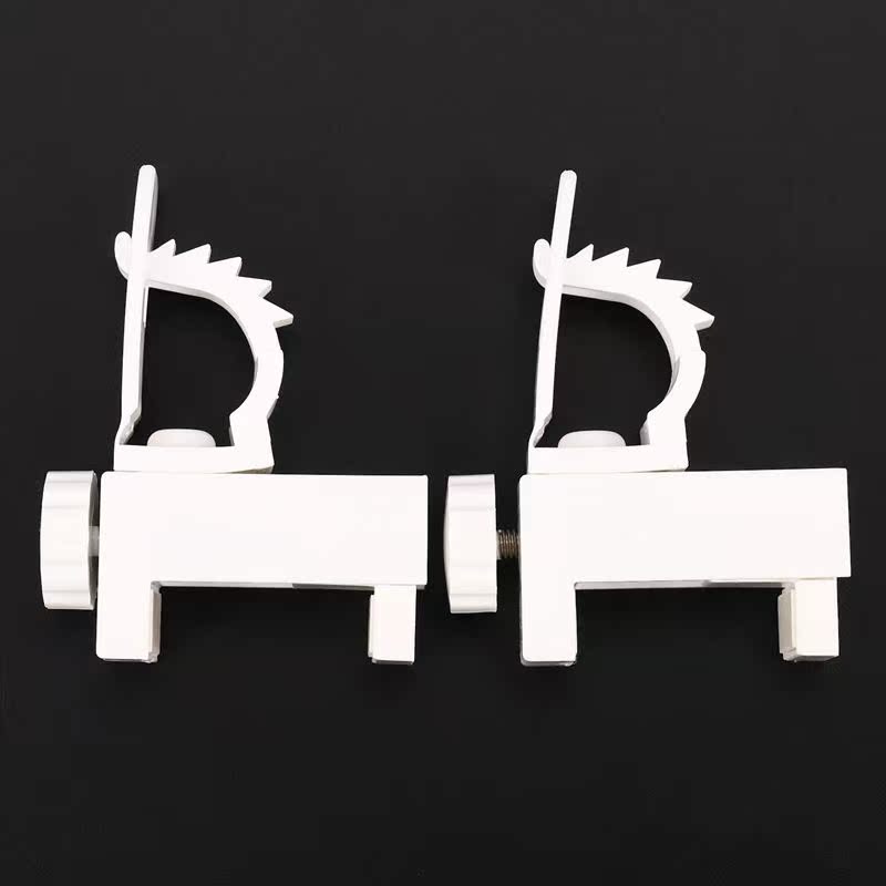 2Pcs justable Crossbar Rod Support Clamp Holder Curtain Ro - 图3