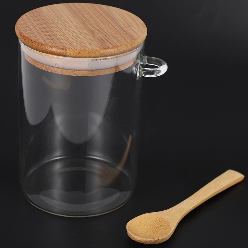 Food Storage Glass Jar Clear Sealed Canister Container with - 图3