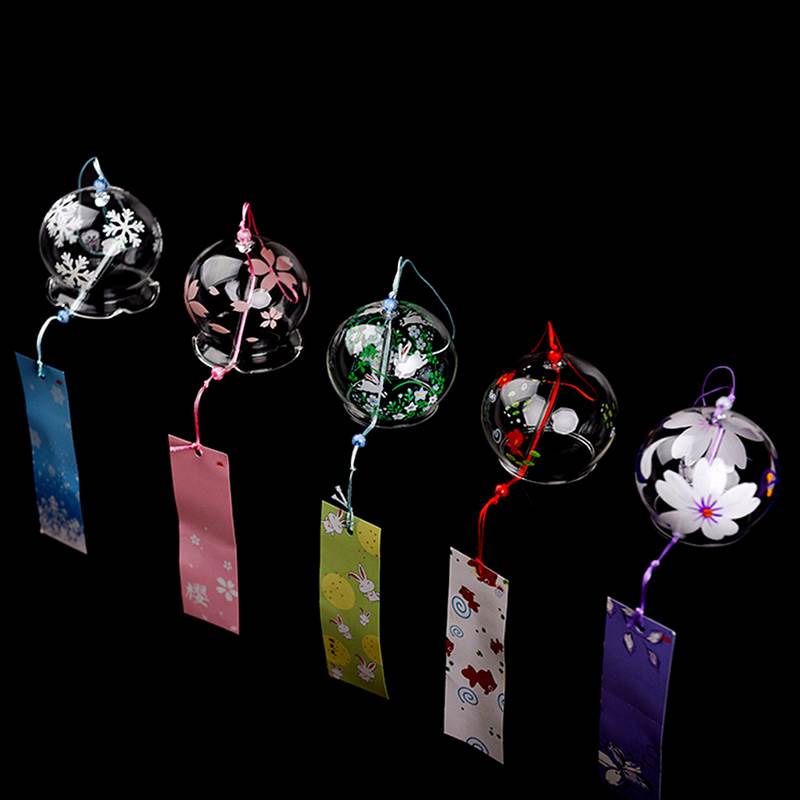 1PC Japanese Wind Bell Japan Wind Chimes Handmade Glass Furi - 图2