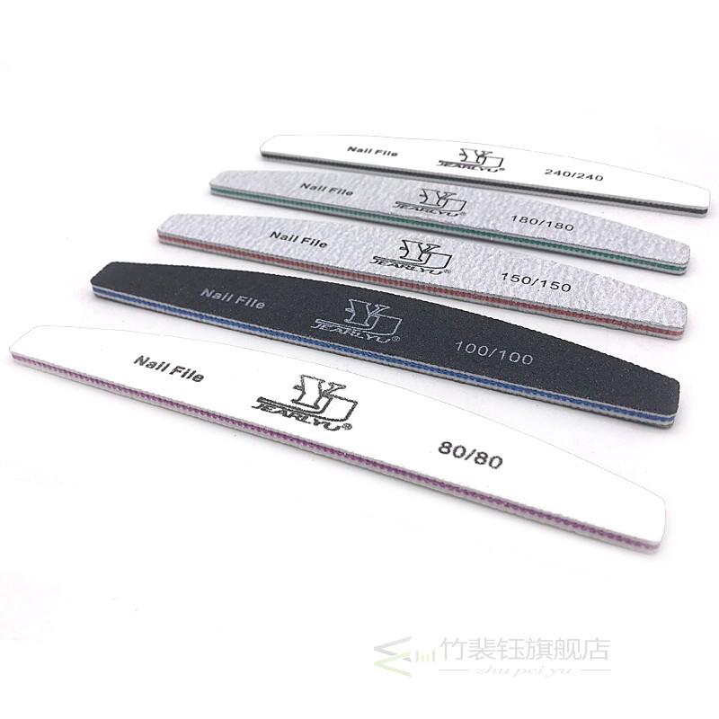 5pcs/lot Nail File Mix Color Limas 80/100/150/180/240 Nail A - 图2