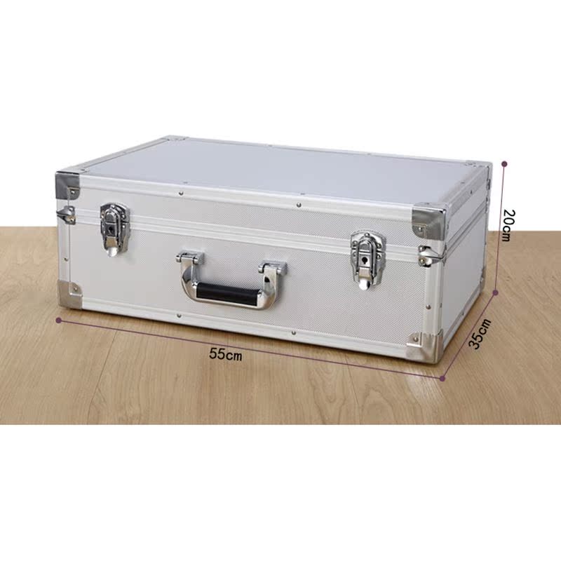 550x350x200mm Portable Tool Box Aluminium Alloy Home Stora - 图2