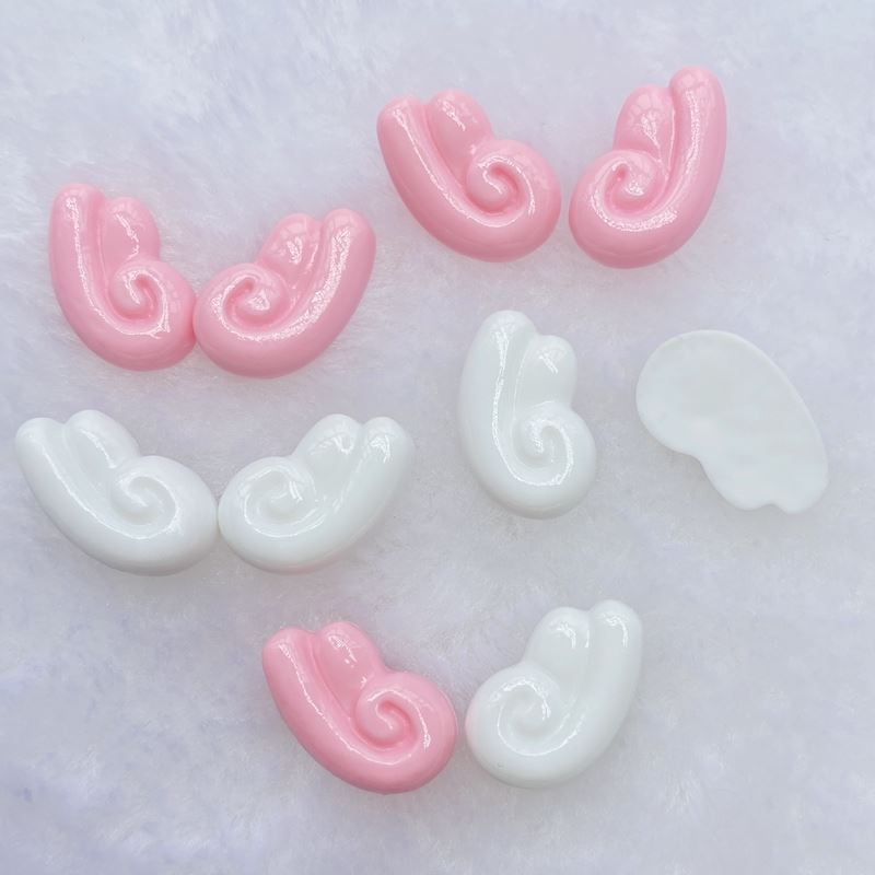 20pcs/lot kawaii resin Mini Little wings flat back cabochons-图0