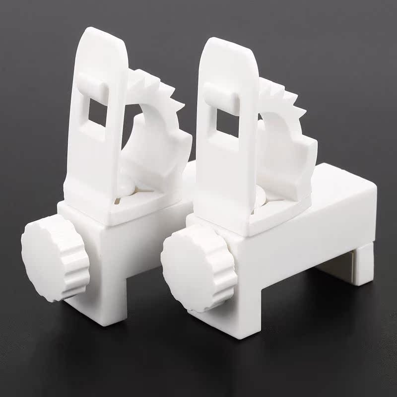 2Pcs justable Crossbar Rod Support Clamp Holder Curtain Ro - 图1