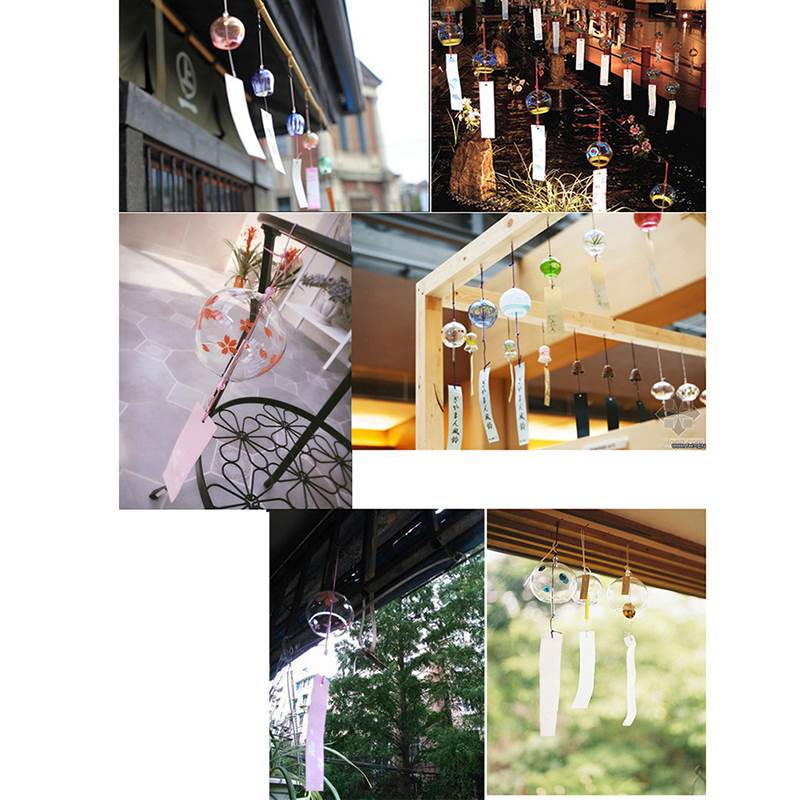 1PC Japanese Wind Bell Japan Wind Chimes Handmade Glass Furi - 图1