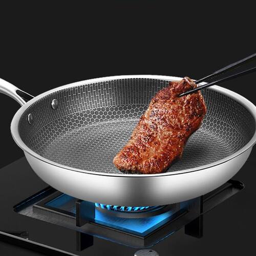 Stainless Steel Material Frying Pan Non-stick Pot Cookware 2 - 图2