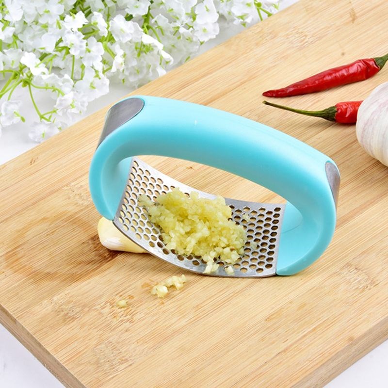 449C Ring-shape Garlic Hand Press Rocker Vegetable Mincer Cr-图3