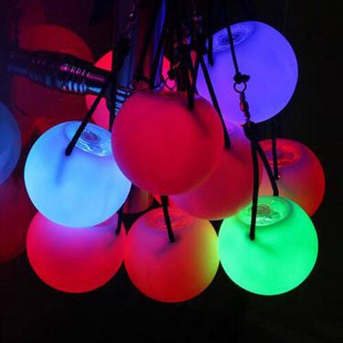 Professional Belly Dance Level Hand Props LED POI Thrown Bal - 图0