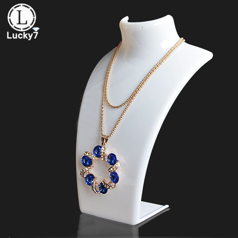 1PC Hot Sale 3 Cors Acrylic Mannequin Necklace Jewelry Di - 图2