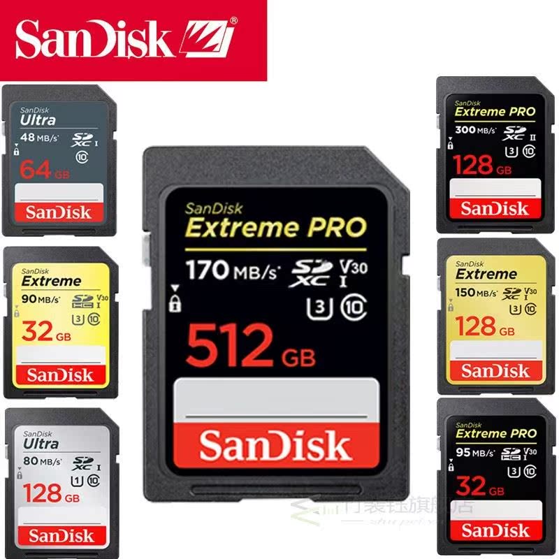 Original SanDisk Extreme Pro/Ultra 64GB SD Card Memory Card - 图1