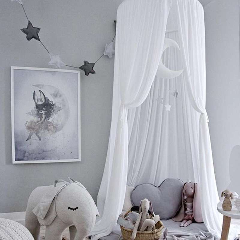 Baby Canopy Mosquito Net Bed Canopy Curtain Bedding Crib Net - 图2