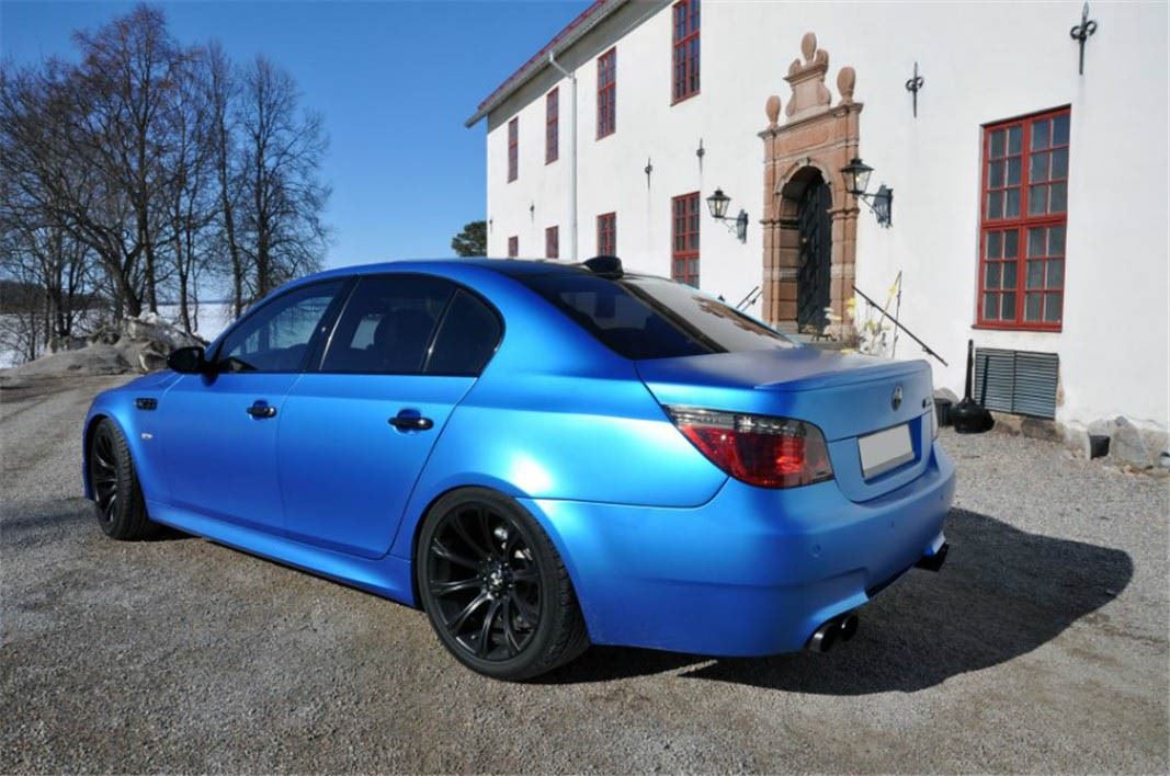 Gray White Black Matte Vinyl Film Wrap Pearl Blue Vehicle Fo - 图3