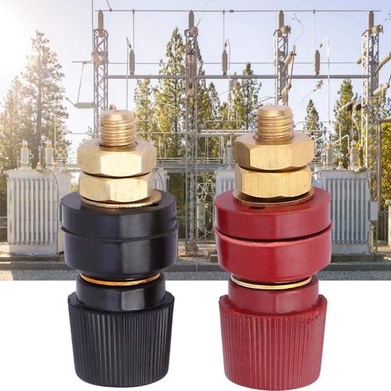 2Pcs Terminal Binding Post, 555 Type Brass Pillar Terminal B-图1