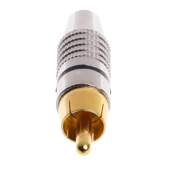 20 Pcs RCA Plug Video Locking Cable Connector Gold Plated K1 - 图3