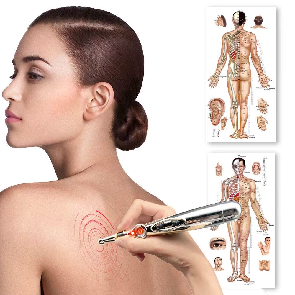 Electric Acupuncture Point Massage Pen Pain Relief Laser The - 图2