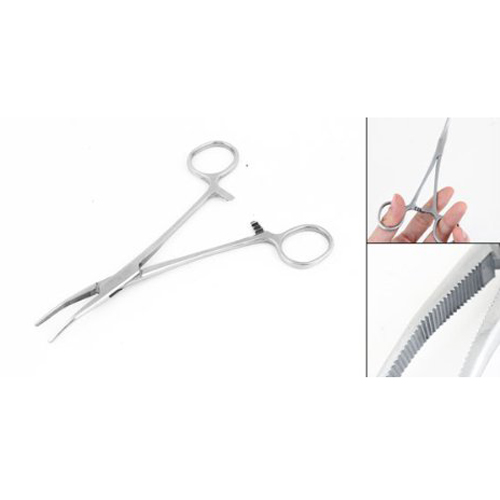 Locking Tang Gebogen Mosquito Hemostat Tool 6. Inch Lengte - 图0