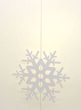 Christmas Flake Snow String 3D Pearl Paper Snowflake Artific