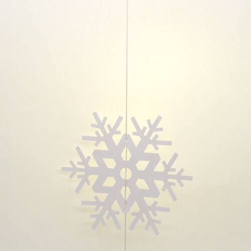 Christmas Flake Snow String 3D Pearl Paper Snowflake Artific - 图1