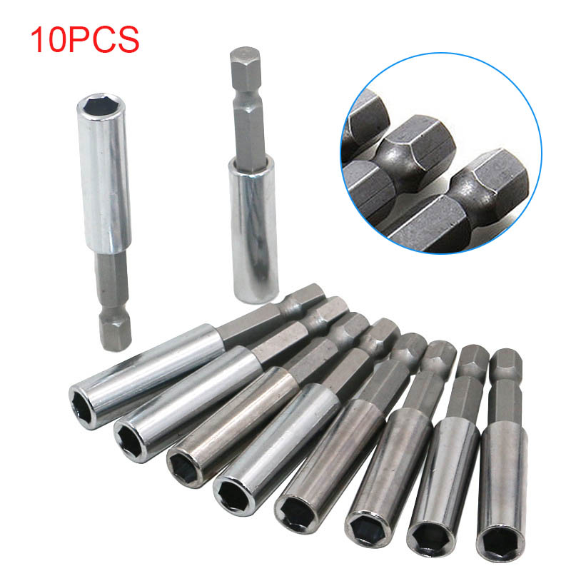 10pcs Extension Drill Bit Holder Extender Socket Rod Set - 图0