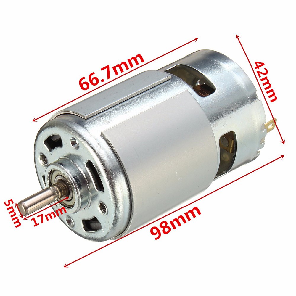 12sV-36V 775 Motor 3500-9000RPM Ball Bearing Large Torque Hi - 图2