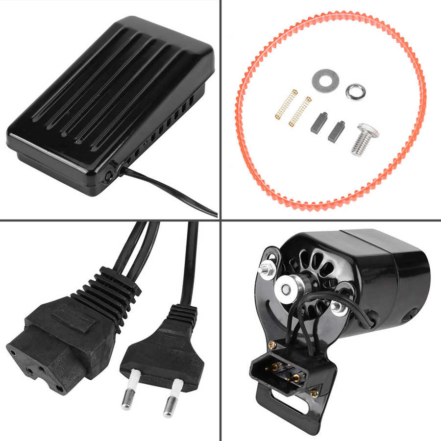 220V 180W 0.9A Sewing Machine Motor & Foot Pedal Kit 100 - 图1