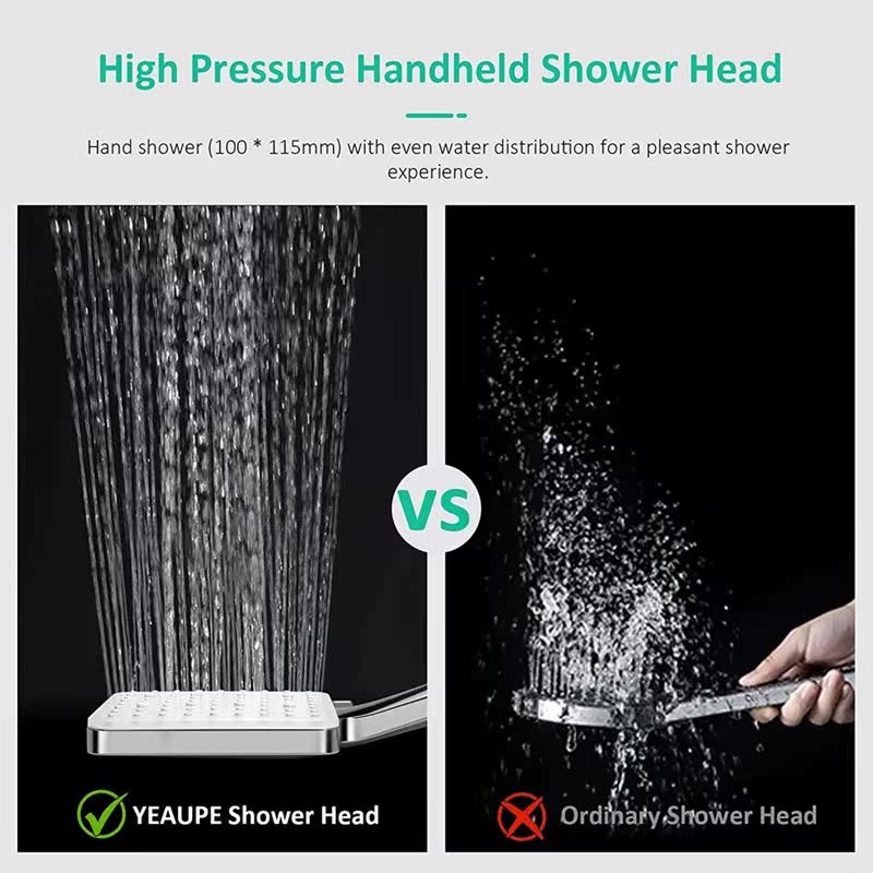 High Pressure Shower Head With 6 Setting Spray Mode ,Shower - 图2