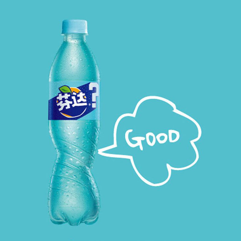 芬达茉莉蜜桃味汽水500ml*24瓶蓝可乐碳酸饮料 可口可乐新品 包邮 - 图1