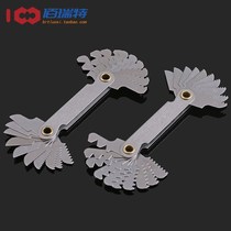 Tooth gauge thread measuring tool 55 ° 60-degree threaded gauge model screw teeth gauge public made of US-made tooth gauge ruler