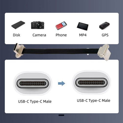 NFHK USB-C公转公异向PD快充FPC Micro 2.0 OTG供电65W数据软排线 - 图3