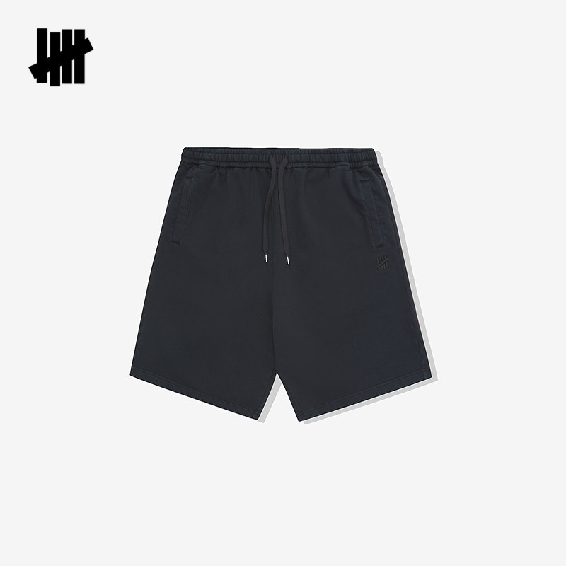 UNDEFEATED五条杠官方春季毛圈内里水洗做旧基础卫裤针织短裤,淘宝优惠券,粉丝福利购,淘宝优惠卷