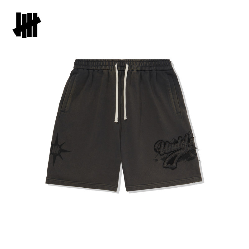 UNDEFEATED五条杠官方夏季新品时尚潮流美式休闲贴布绣卫裤短裤,淘宝优惠券,粉丝福利购,淘宝优惠卷