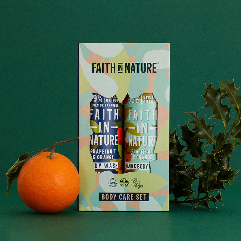 【礼盒装】faithinnature西柚沐浴露 FaithInNature洗护海外洗护套装