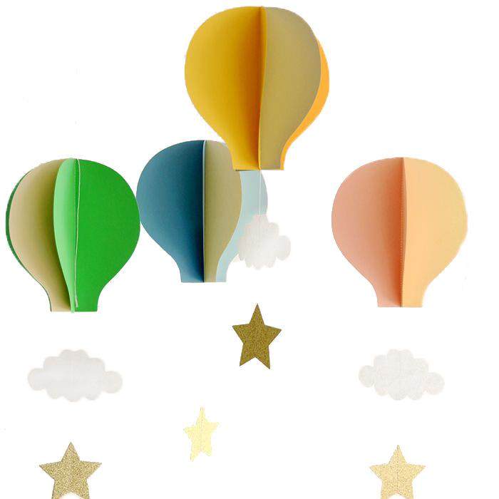 立体热气球吊坠拉旗挂饰儿童生日布置学校幼儿园商场橱窗新年装饰,淘宝优惠券,粉丝福利购,淘宝优惠卷