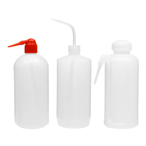 塑料洗瓶红头白头弯头清洗瓶吹气瓶刻度洗瓶弯管瓶250 500 1000ml - 图3