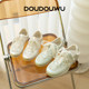 Doudouwu Bow Pearl Virtue Shoes Mesh Women's Shoes