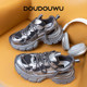 Doudouwu thick-soled dad shoes women's height increasing shoes