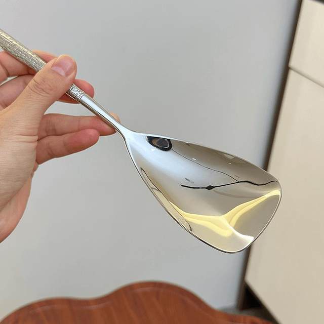 Fat Pig War Factory 304 stainless steel food grade meal spoon soup spoon can be used in dishwasher big head spoon