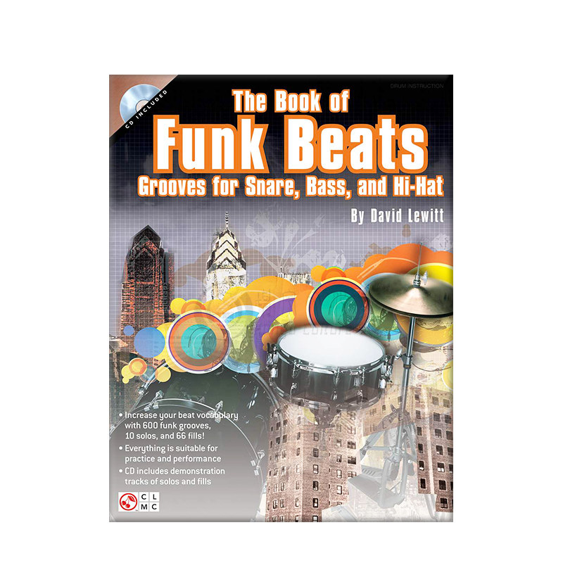 放克全书 节奏律动  小鼓贝斯和踩镲 海伦德原版乐谱书 The Book of Funk Beats Grooves for Snare Bass and Hi hat HL02500953 - 图2