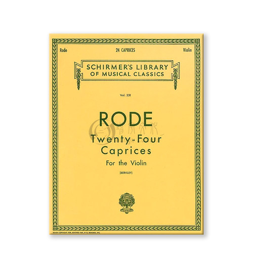 罗德 24首随想曲 小提琴独奏 希尔默原版进口乐谱书 Rode Twenty Four Caprices for Violin solo HL 50253630 - 图3